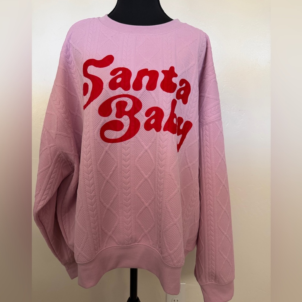 Grayson Threads Pink Santa Baby Sweater